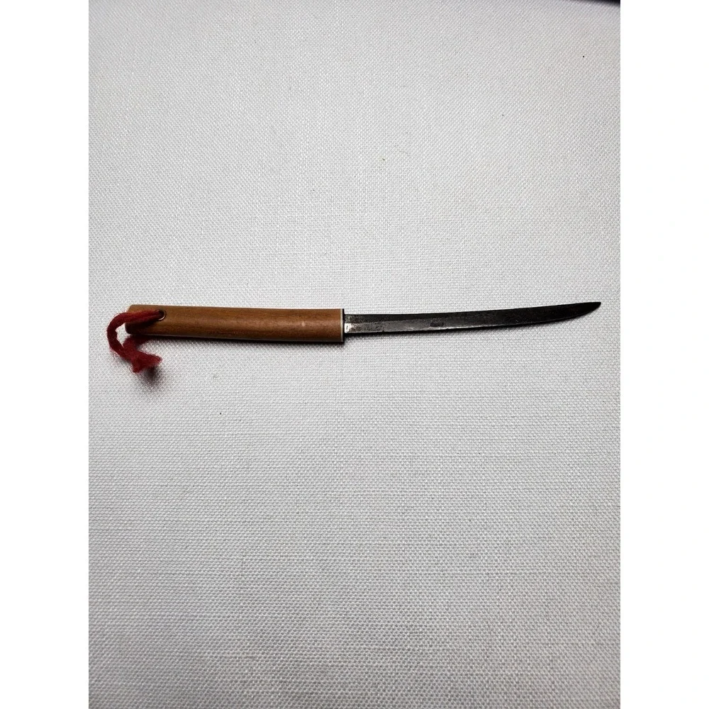 Vintage Japanese Paring Knife With Handcrafted Handle (1950's) Cottagecore